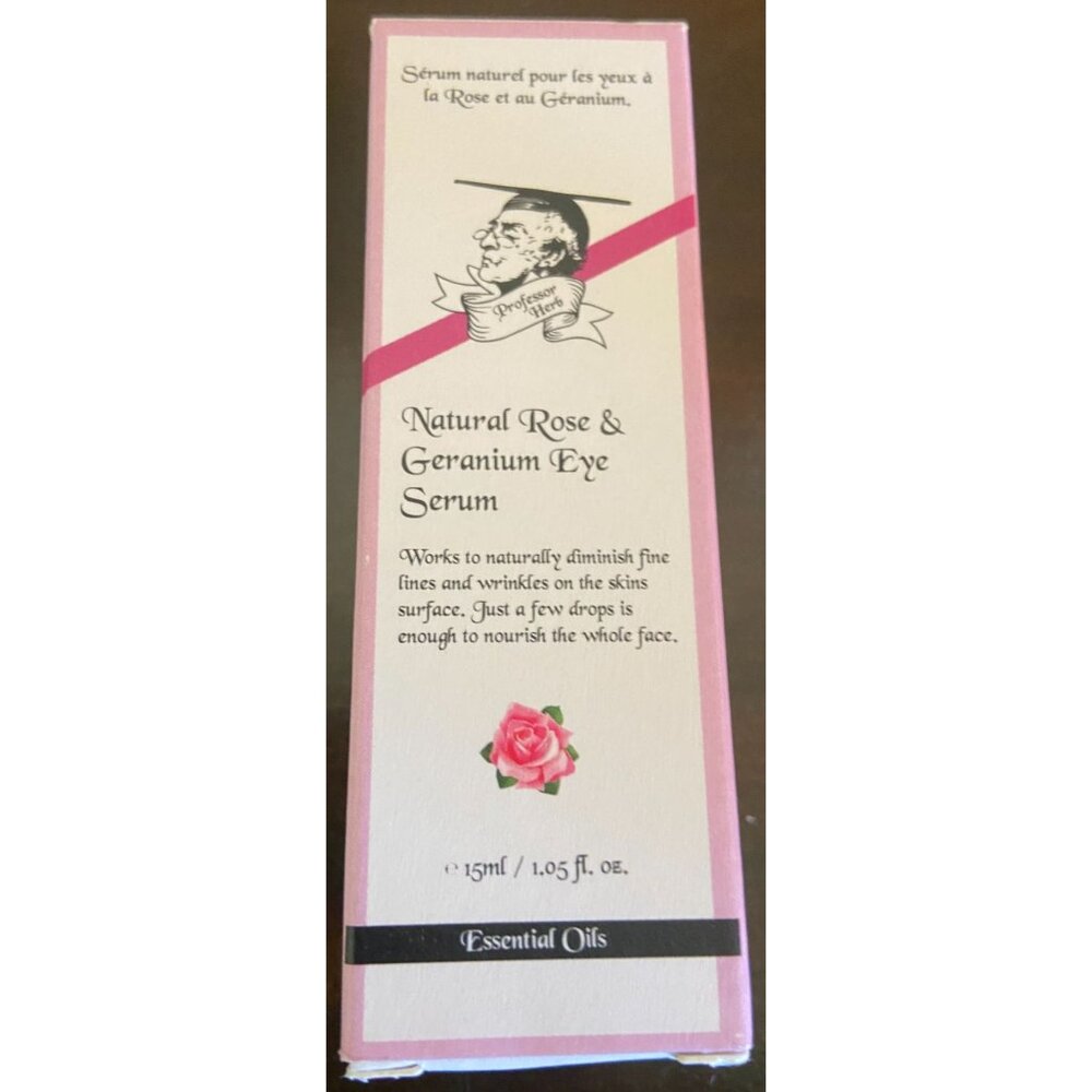 Professor Herb Rose & Geranium Eye Serum New in Box 15ml / 1.05 fl oz